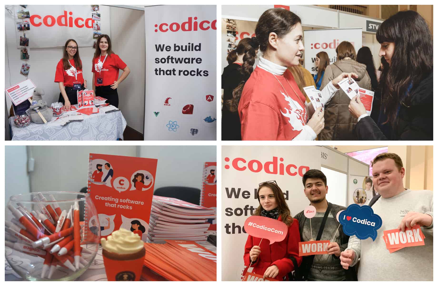 Codica team at a job fair