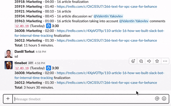 Tracking absence with TimeBot in Slack | Codica