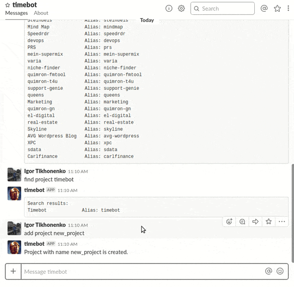 Getting a report on the time logged with TimeBot in Slack | Codica